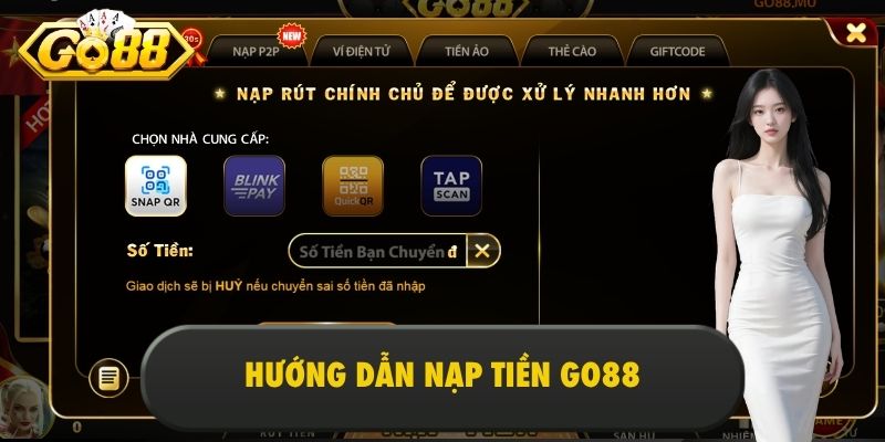 Hướng dẫn nạp tiền